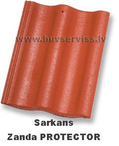 Zanda PROTECTOR rindu dakstiņš, 330x420mm, vid.patēriņš 9,6 gb/m2 - Sarkans